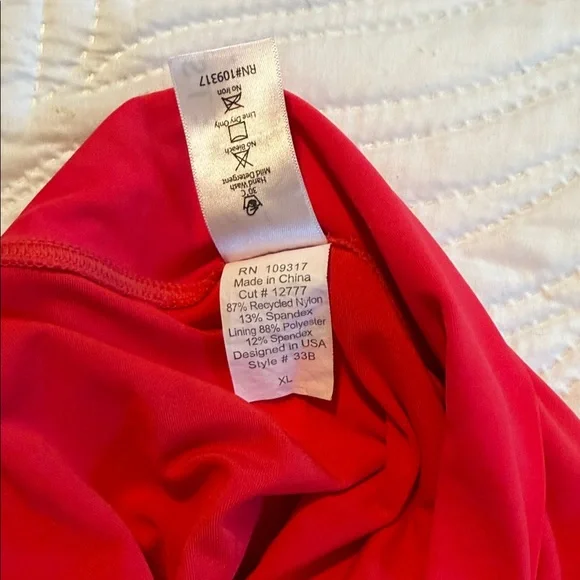 Red Ruffled Bikini Set - Picture 7 of 8